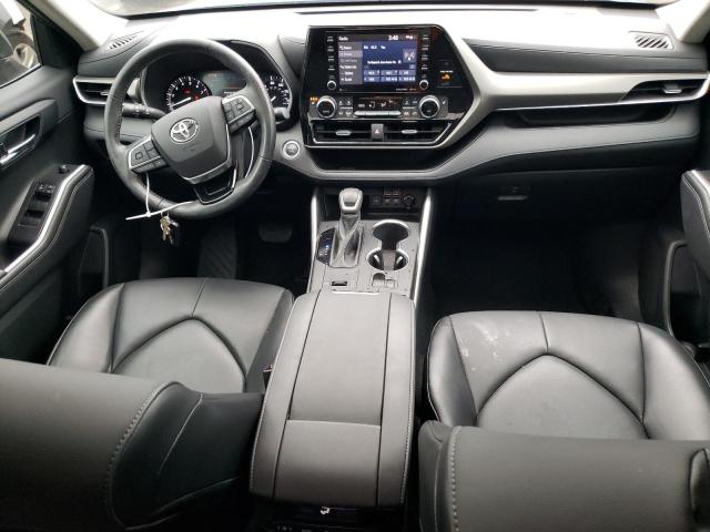 5TDGZRAH5MS076443 - 2021 TOYOTA HIGHLANDER XLE BLUE photo 8