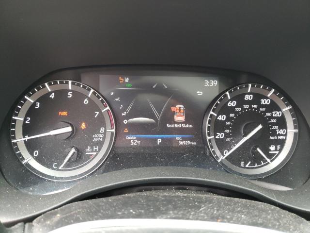 5TDGZRAH5MS076443 - 2021 TOYOTA HIGHLANDER XLE BLUE photo 9