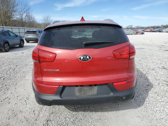 KNDPBCAC4F7769989 - 2015 KIA SPORTAGE LX RED photo 6