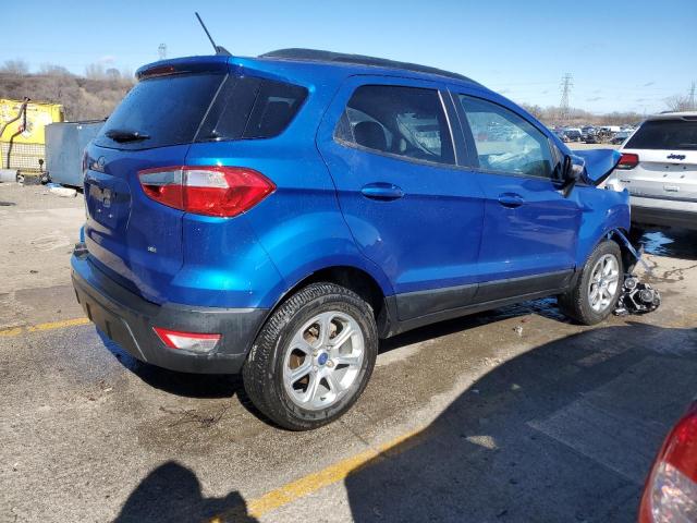 MAJ3S2GE9MC441351 - 2021 FORD ECOSPORT SE BLUE photo 3