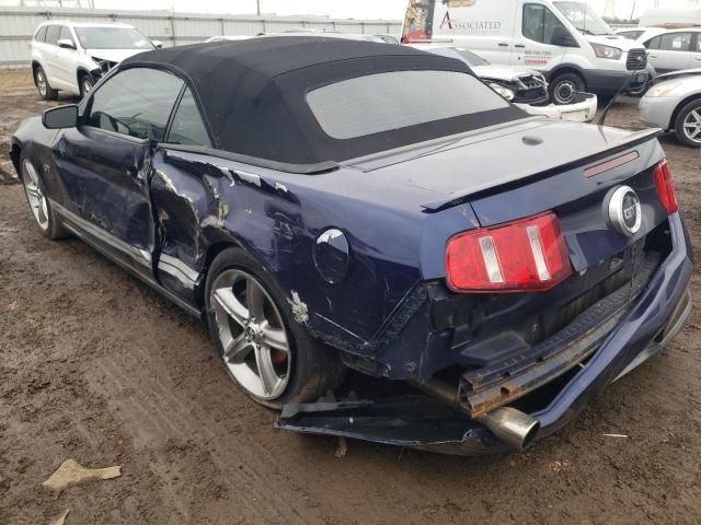 1ZVBP8FH2A5112283 - 2010 FORD MUSTANG GT BLUE photo 2