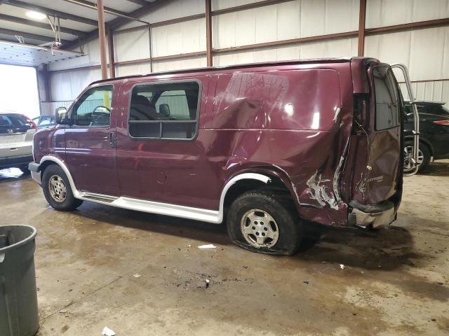 1GBFH15T041163974 - 2004 CHEVROLET EXPRESS G1 BURGUNDY photo 2