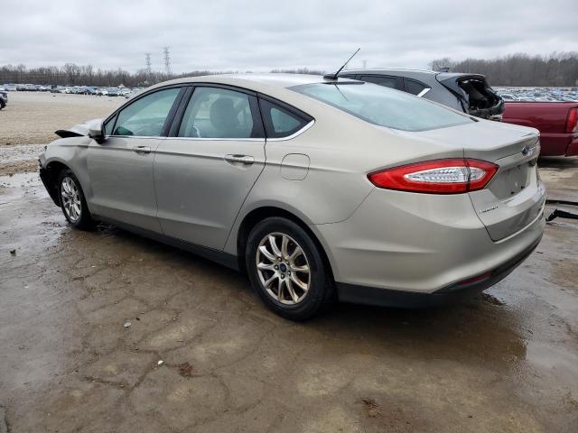 3FA6P0G72FR275988 - 2015 FORD FUSION S BEIGE photo 2