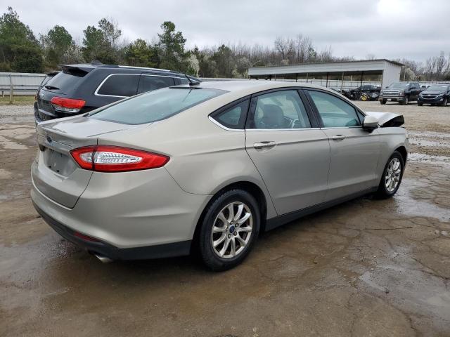 3FA6P0G72FR275988 - 2015 FORD FUSION S BEIGE photo 3