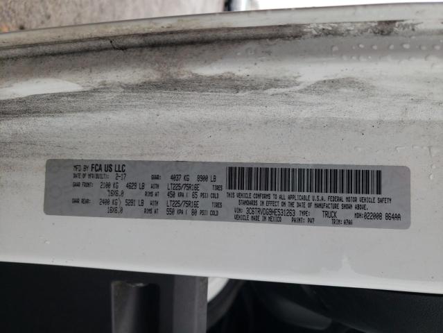 3C6TRVDG9HE531263 - 2017 RAM PROMASTER 2500 HIGH 白色 照片 13