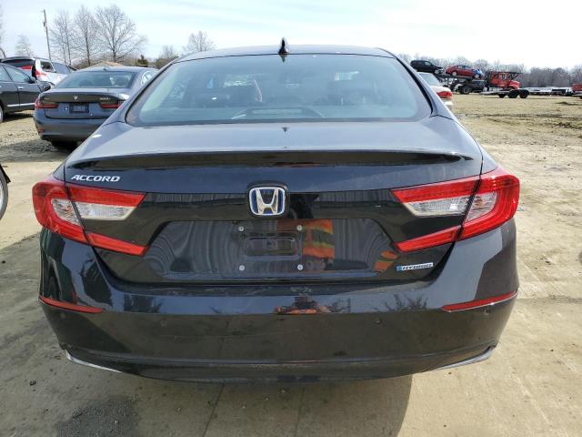 1HGCV3F57NA003273 - 2022 HONDA ACCORD HYBRID EXL BLACK photo 6