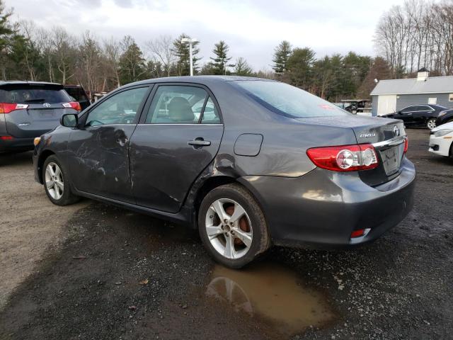 2T1BU4EE0DC082333 - 2013 TOYOTA COROLLA BASE GRAY photo 2