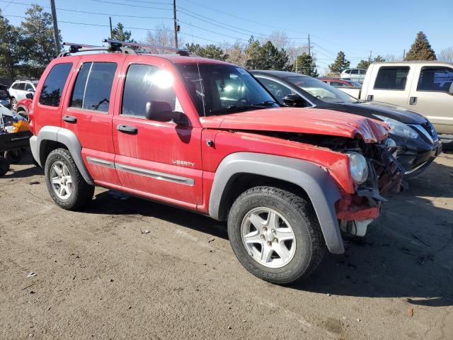 1J4GL48K34W324964 - 2004 JEEP LIBERTY SPORT RED photo 4