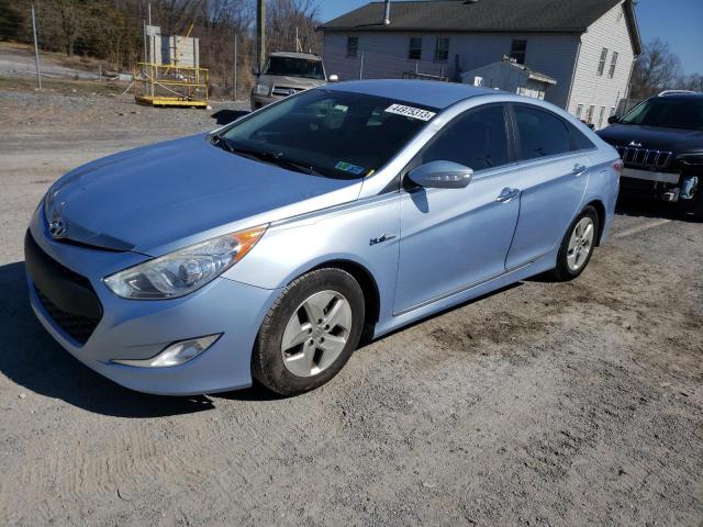 KMHEC4A48CA039273 - 2012 HYUNDAI SONATA HYBRID BLUE photo 1