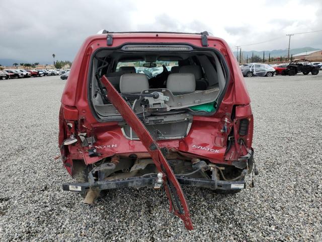 5LMEU68H94ZJ47340 - 2004 LINCOLN AVIATOR 勃艮第红 照片 6