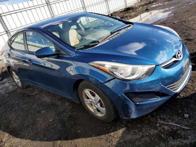 KMHDH4AE6EU086745 - 2014 HYUNDAI ELANTRA SE BLUE photo 4