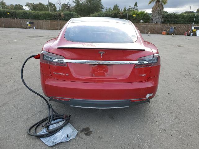 5YJSA1CPXDFP13502 - 2013 TESLA MODEL S წითელი ფოტო 6