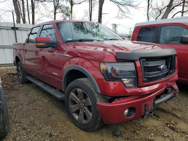 1FTFW1ETXDKE91205 - 2013 FORD F-150 SUPERCREW BURGUNDY photo 4