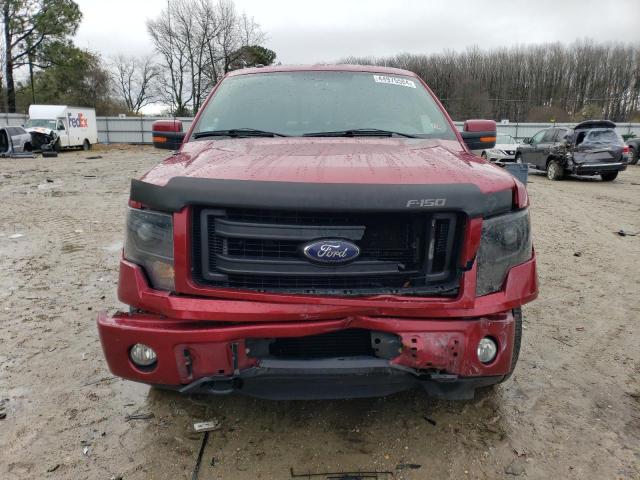 1FTFW1ETXDKE91205 - 2013 FORD F-150 SUPERCREW BURGUNDY photo 5