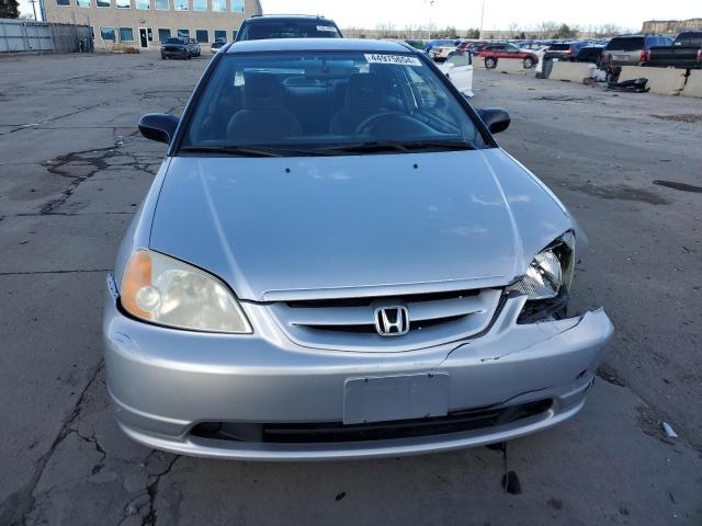 1HGEM22522L106970 - 2002 HONDA CIVIC LX SILVER photo 5