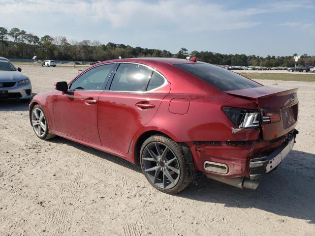 JTHBF5C22B5138757 - 2011 LEXUS IS 250 RED photo 2