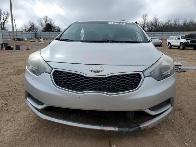 KNAFX4A69E5079949 - 2014 KIA FORTE LX SILVER photo 5