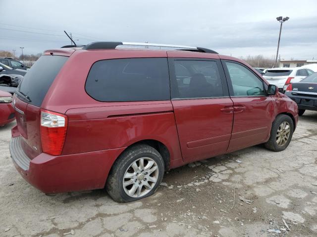 KNDMB233796304112 - 2009 KIA SEDONA EX RED photo 3