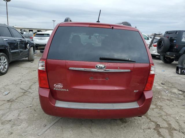 KNDMB233796304112 - 2009 KIA SEDONA EX RED photo 6