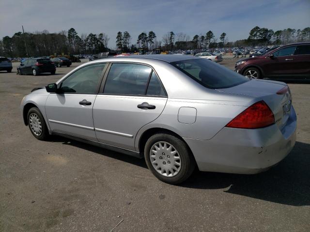 1HGCM561X7A163646 - 2007 HONDA ACCORD VALUE SILVER photo 2