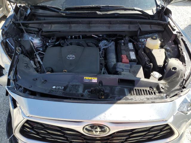 5TDCZRAH5MS031887 - 2021 TOYOTA HIGHLANDER L SILVER photo 12