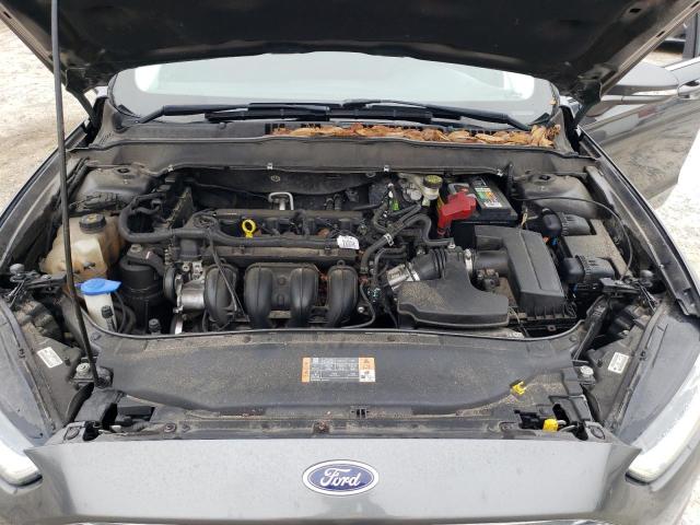 3FA6P0H71FR126809 - 2015 FORD FUSION SE GRAY photo 11