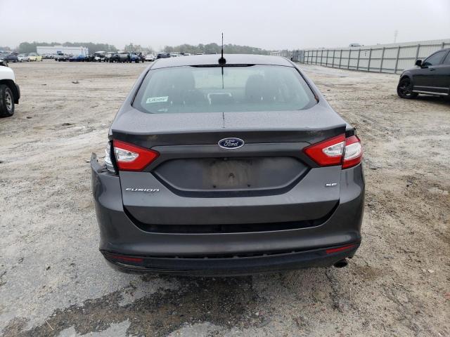 3FA6P0H71FR126809 - 2015 FORD FUSION SE GRAY photo 6