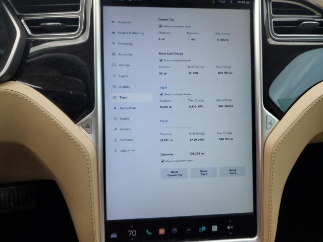 5YJSA1E23FF117345 - 2015 TESLA MODEL S თეთრი ფოტო 9