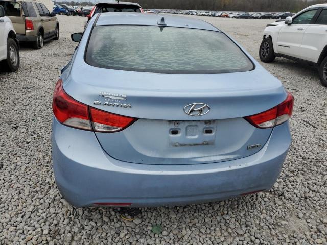 KMHDH4AEXDU562123 - 2013 HYUNDAI ELANTRA GLS BLUE photo 6