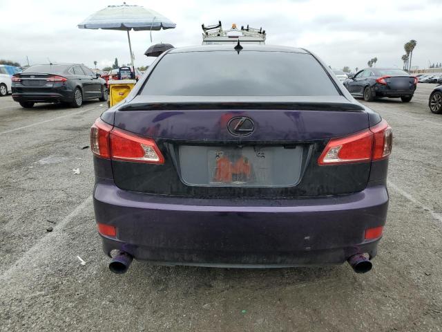 JTHBF5C20B5137879 - 2011 LEXUS IS 250 PURPLE photo 6