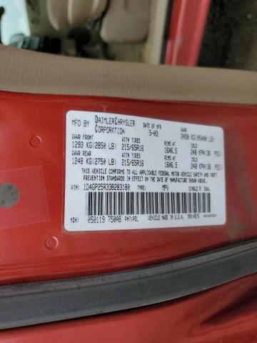 1D4GP25R33B283180 - 2003 DODGE CARAVAN SE RED photo 13