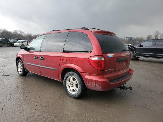 1D4GP25R33B283180 - 2003 DODGE CARAVAN SE RED photo 2