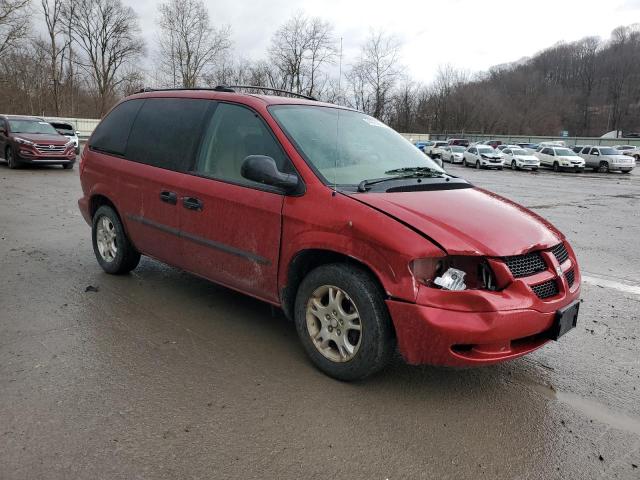 1D4GP25R33B283180 - 2003 DODGE CARAVAN SE RED photo 4