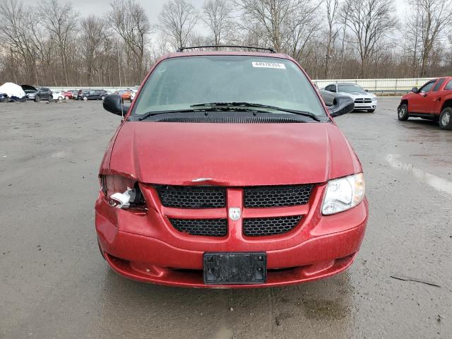 1D4GP25R33B283180 - 2003 DODGE CARAVAN SE RED photo 5