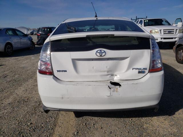 JTDKB20U483387535 - 2008 TOYOTA PRIUS WHITE photo 6