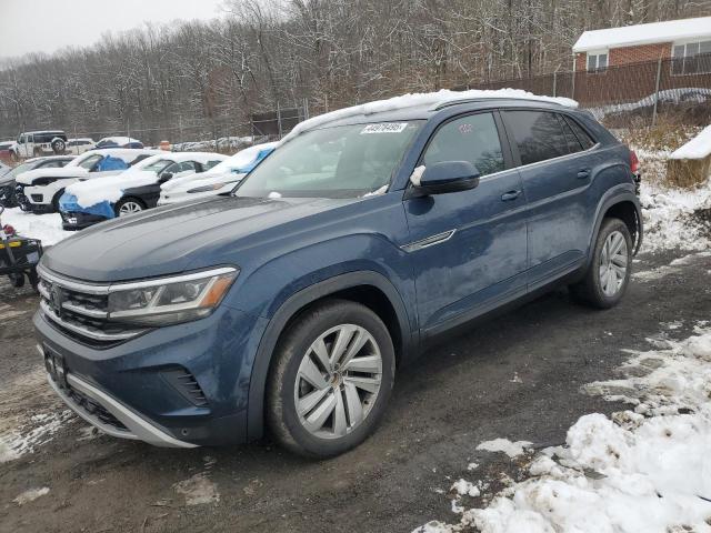 1V21E2CA0LC211044 - 2020 VOLKSWAGEN ATLAS CROS SE BLUE photo 1