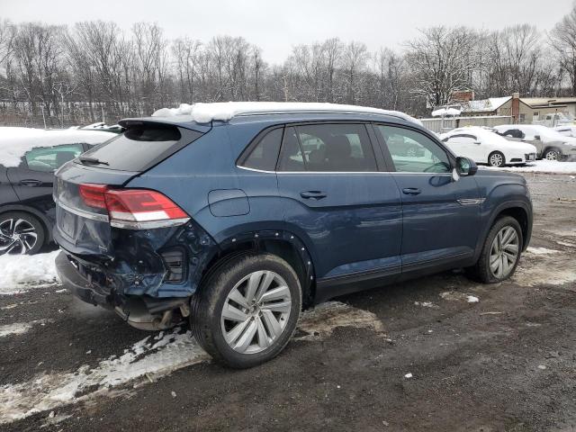 1V21E2CA0LC211044 - 2020 VOLKSWAGEN ATLAS CROS SE BLUE photo 3