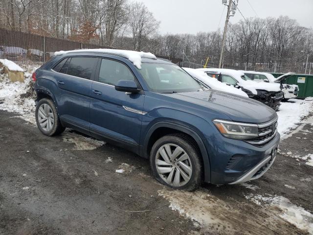 1V21E2CA0LC211044 - 2020 VOLKSWAGEN ATLAS CROS SE BLUE photo 4