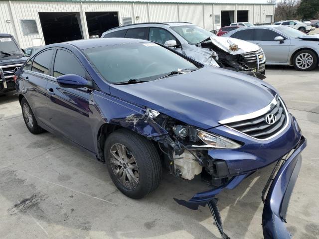 5NPEB4AC5CH346763 - 2012 HYUNDAI SONATA GLS BLUE photo 4