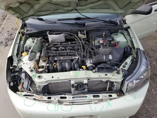 1FAHP3FNXBW100406 - 2011 FORD FOCUS SE GREEN photo 11