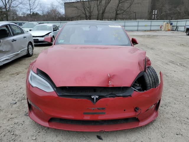 5YJSA1E60MF451378 - 2021 TESLA MODEL S Qırmızı foto 5
