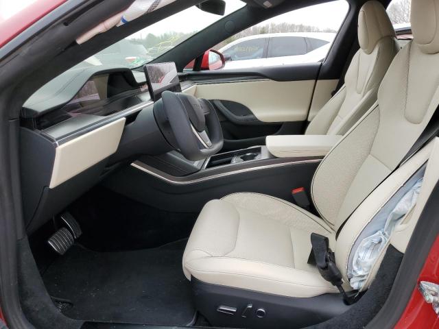 5YJSA1E60MF451378 - 2021 TESLA MODEL S Qırmızı foto 7