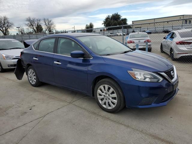 3N1AB7AP0JY275493 - 2018 NISSAN SENTRA S BLUE photo 4