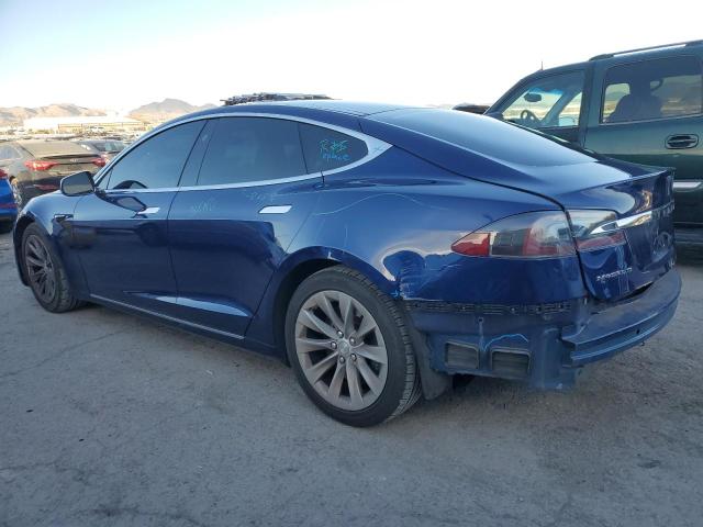 5YJSA1E27JF263420 - 2018 TESLA MODEL S ლურჯი ფოტო 2