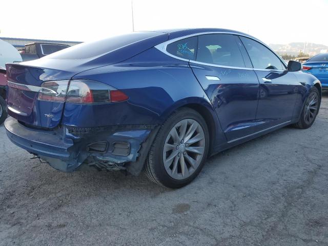 5YJSA1E27JF263420 - 2018 TESLA MODEL S ლურჯი ფოტო 3