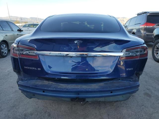 5YJSA1E27JF263420 - 2018 TESLA MODEL S BLUE photo 6