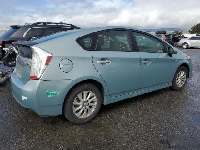 JTDKN3DP2D3039261 - 2013 TOYOTA PRIUS PLUG BLUE photo 3