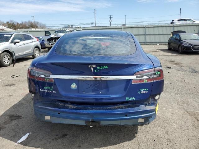5YJSA1E25GF171490 - 2016 TESLA MODEL S Կապույտ լուսանկար 6