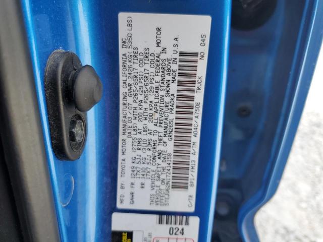 5TEJU62N17Z414158 - 2007 TOYOTA TACOMA DOUBLE CAB PRERUNNER BLUE photo 13