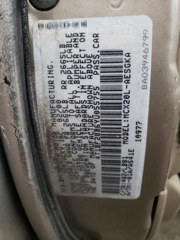 4T1BF28B6YU055755 - 2000 TOYOTA AVALON XL GOLD photo 12